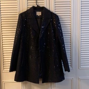 Navy Blue Sequins jacket